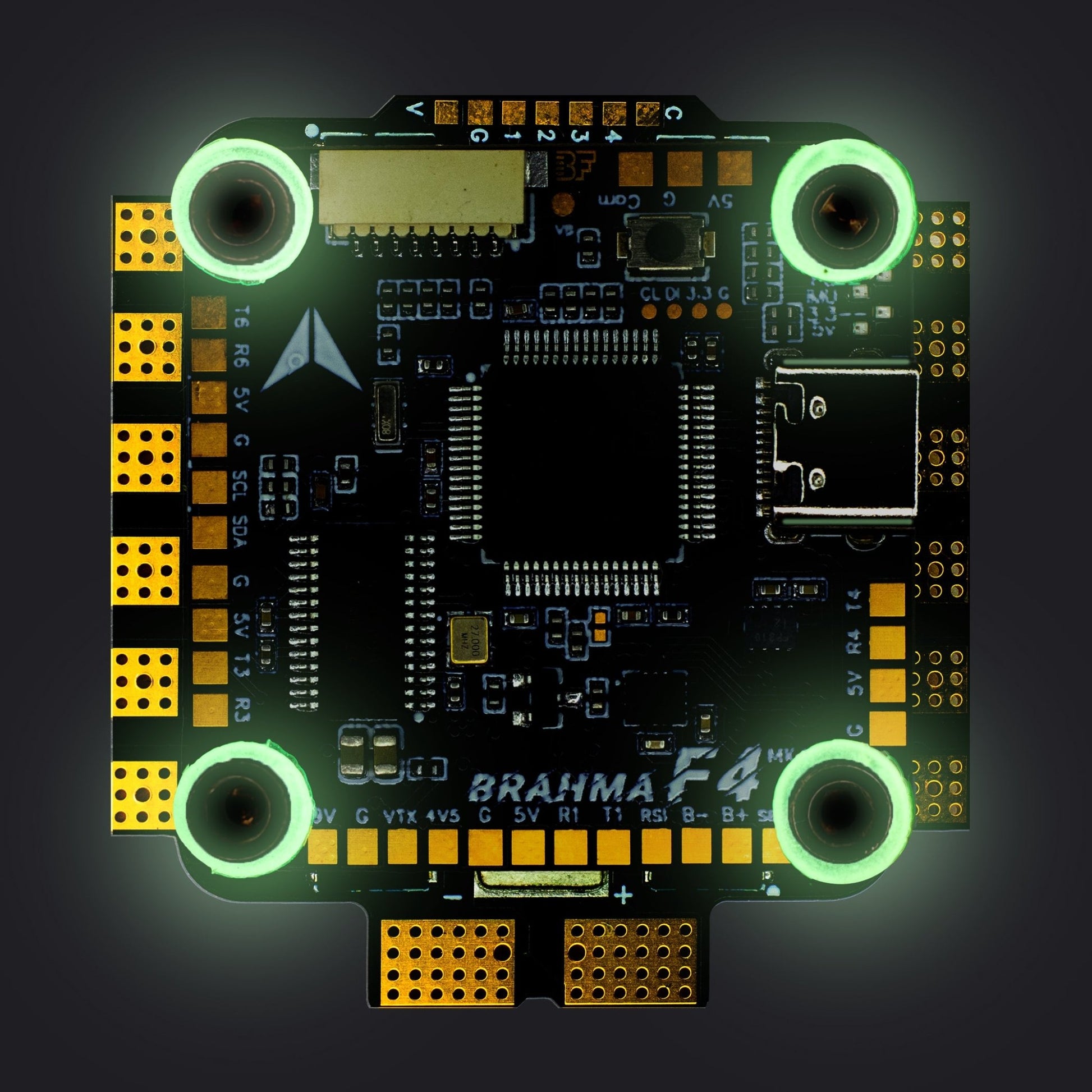 STACK 450 | BRAHMA F4 MK - III + VISHNU 50 MK - II | Flight Controller & ESC stack for UAV / Drone | Manufactured In India - Darkmatter®