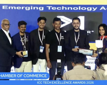 Receiving the ICC Technology Excellence Award 2026